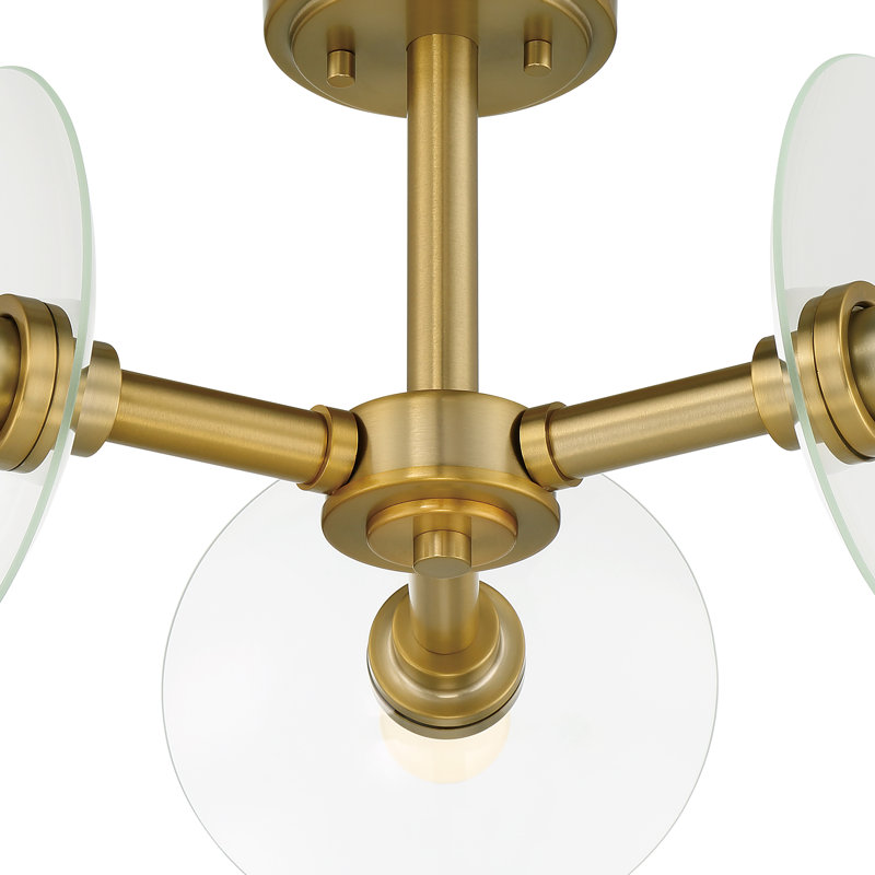 Asberry Glass Semi Flush Mount