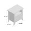 Table de chevet 2 tiroirs Dylan-40330144