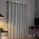Channing Grid Texture Draft Shield Fleece Insulated 100% Blackout Grommet Curtain Panel