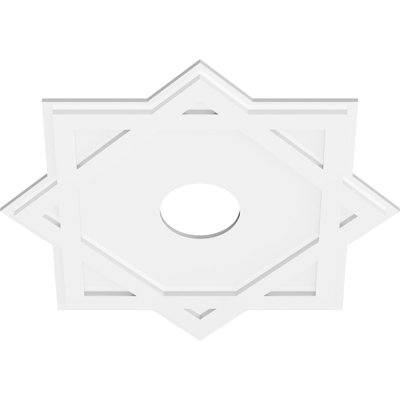 Médaillon de plafond contemporain en PVC de qualité architecturale 24 po x P 7 po x P 13 1/4 po x P 1 po Axel