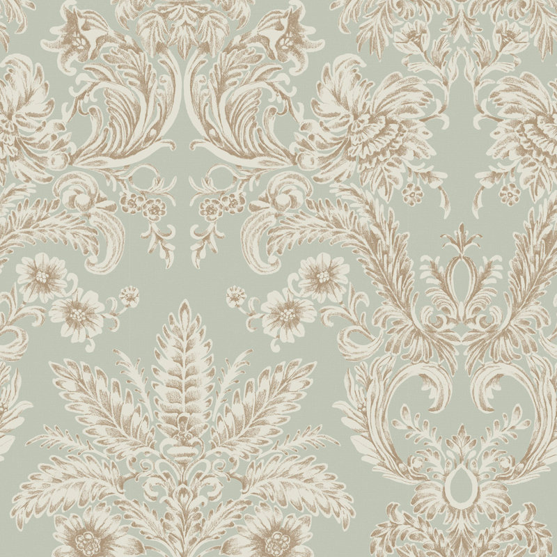 Parlor Paper - Glacial Wallpaper, Antique Glaze