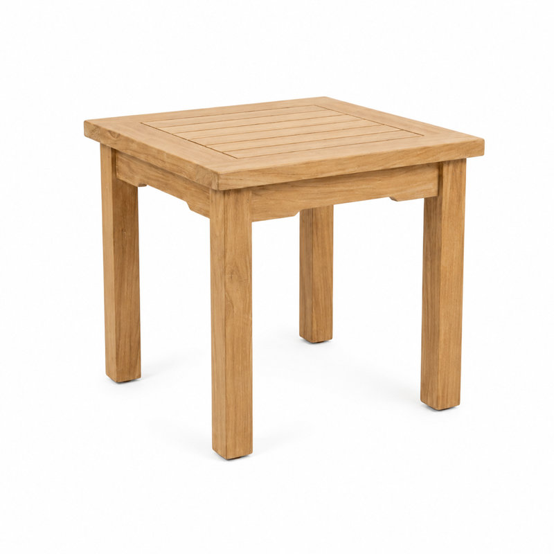 Table d'appoint extérieure en teck 20" x 20"