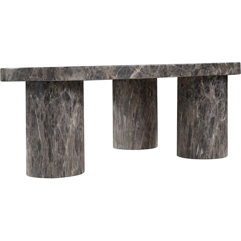 Table basse Teramo Amata, H 13 po x L 36 po x l 25,5 po, Brun