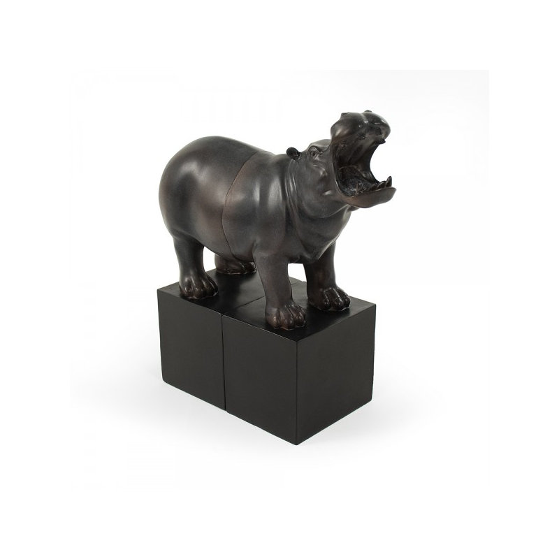 Hippopotamus Bookends