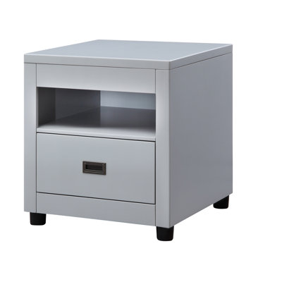 Eleanor Dove Gray Finish End Table