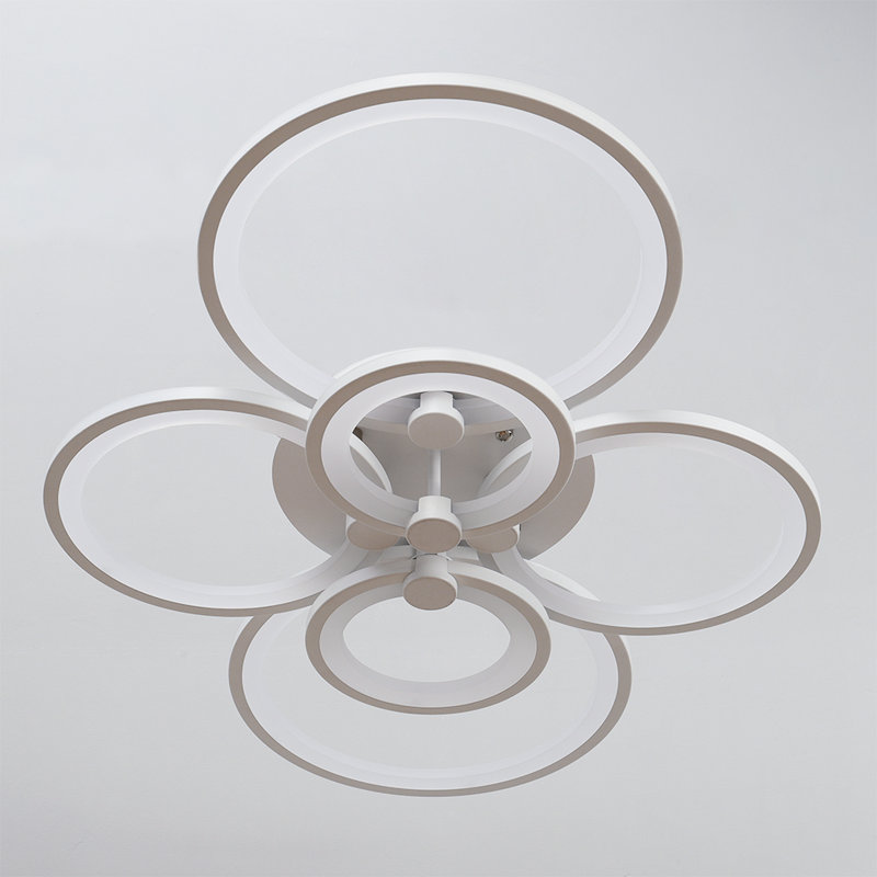 LED Semi Flush Mount, White