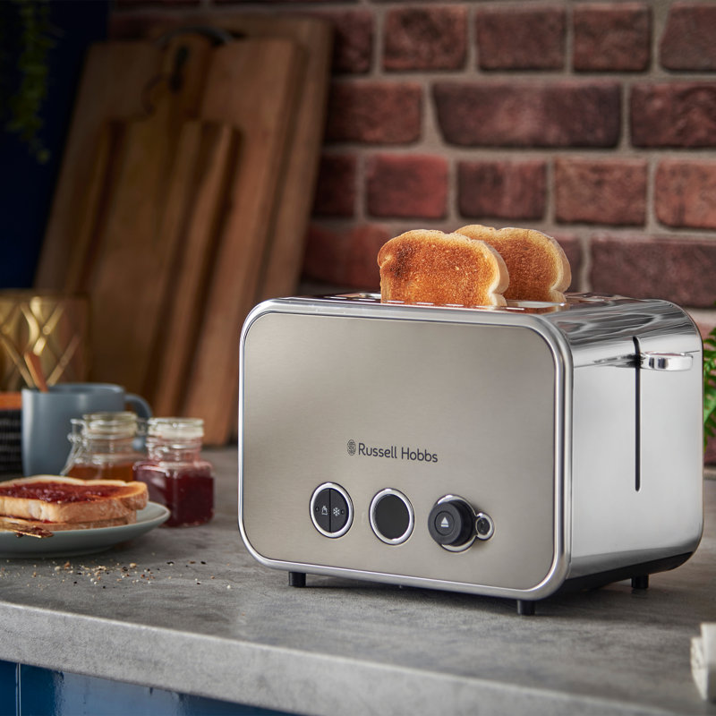 Russell Hobbs Distinctions 2 Slice Toaster, Titanium