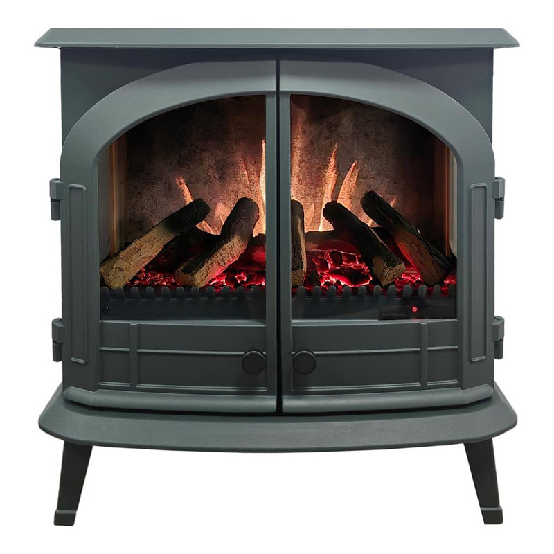 Modern Ember Harlowe 26-in Smart Electric Fireplace Stove Heater, Hunter Green