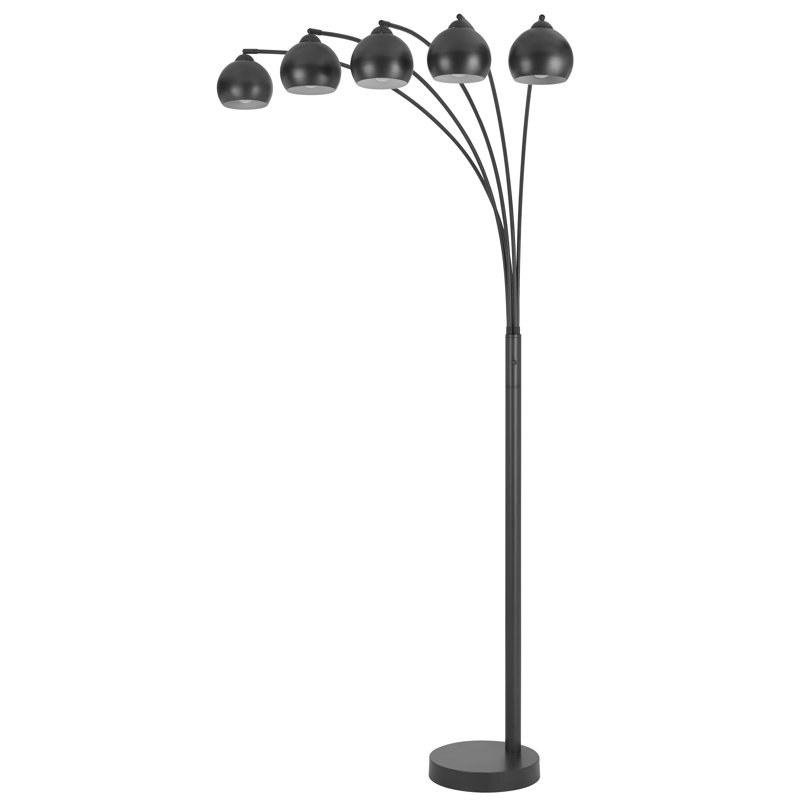 Lampe sur pied 60 W x 5 à 3 voies avec abat-jour en métal Richford