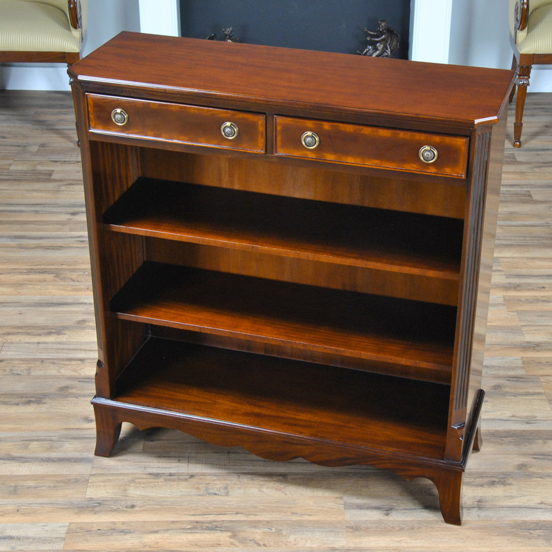  Kistler 39.5" W x 14.5" D x 43" H Solid Wood Standard Bookcase
