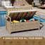 Banc de rangement extérieur en osier Anatolio-439795087