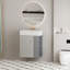 Meuble-lavabo mural 21,6 po avec lavabo en céramique