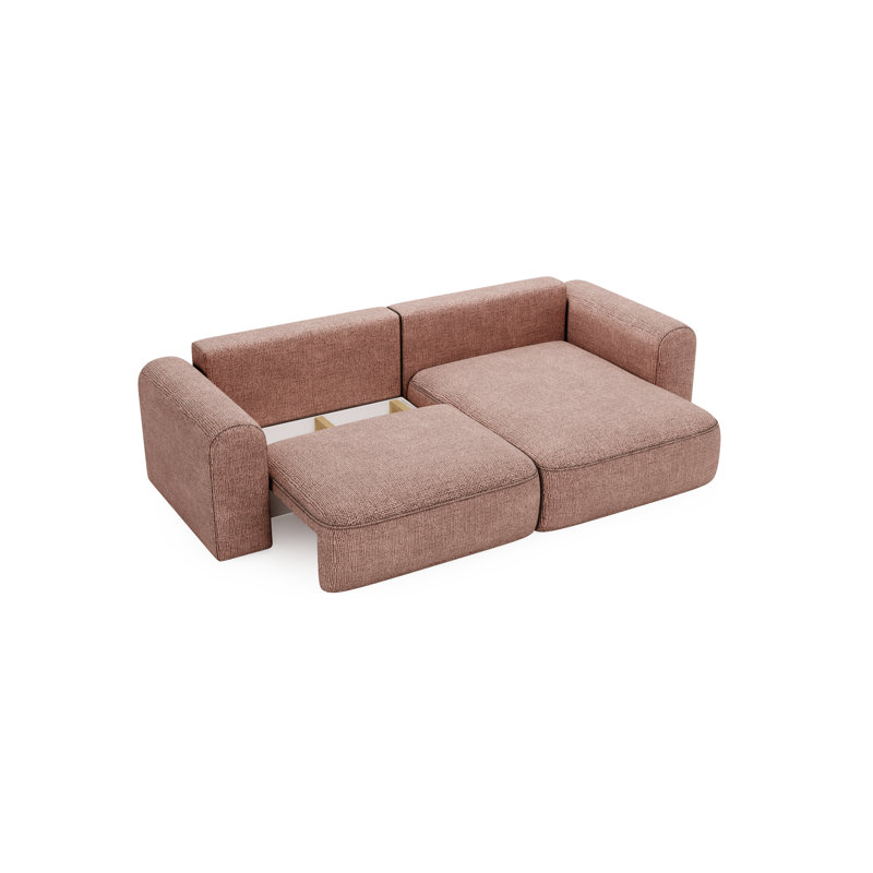 3 Seater Corner Sofa , Left Hand Facing, Pink
