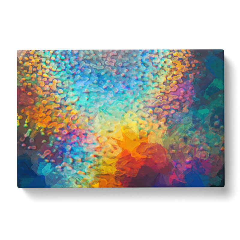 Mood Of The Rainbow In Abstract - Wrapped Canvas, 35cm H x 50cm W x 3cm D