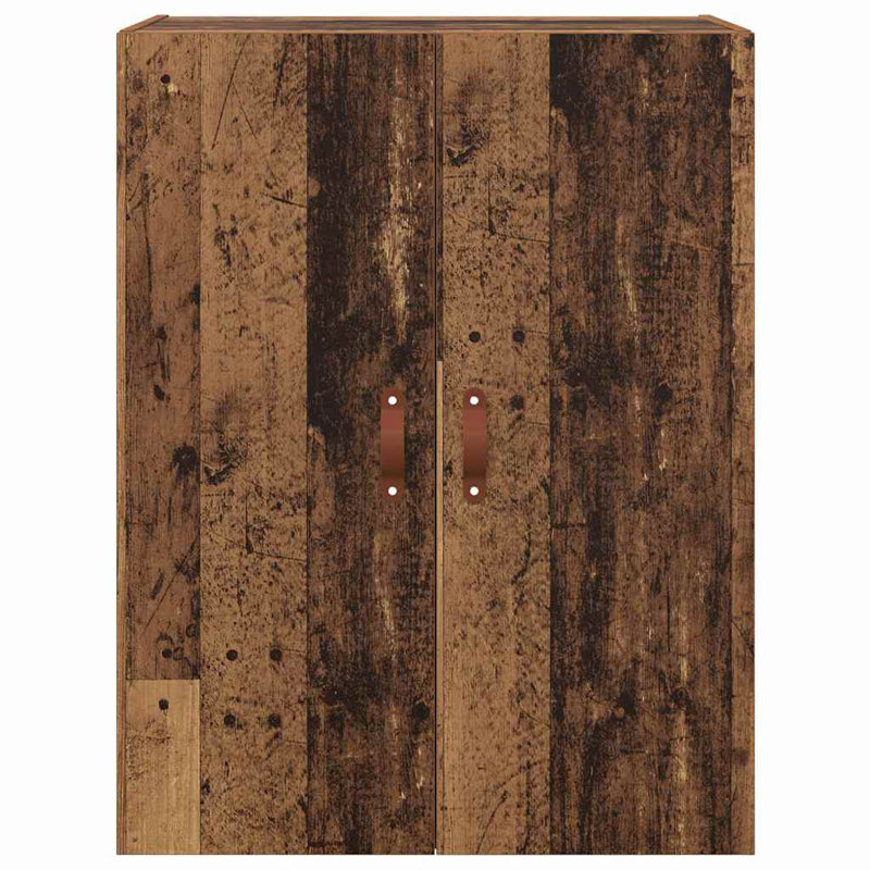 Wall Cabinet Wall-mounted Engineered Wood Mounted Storage Space-Saving, Brown