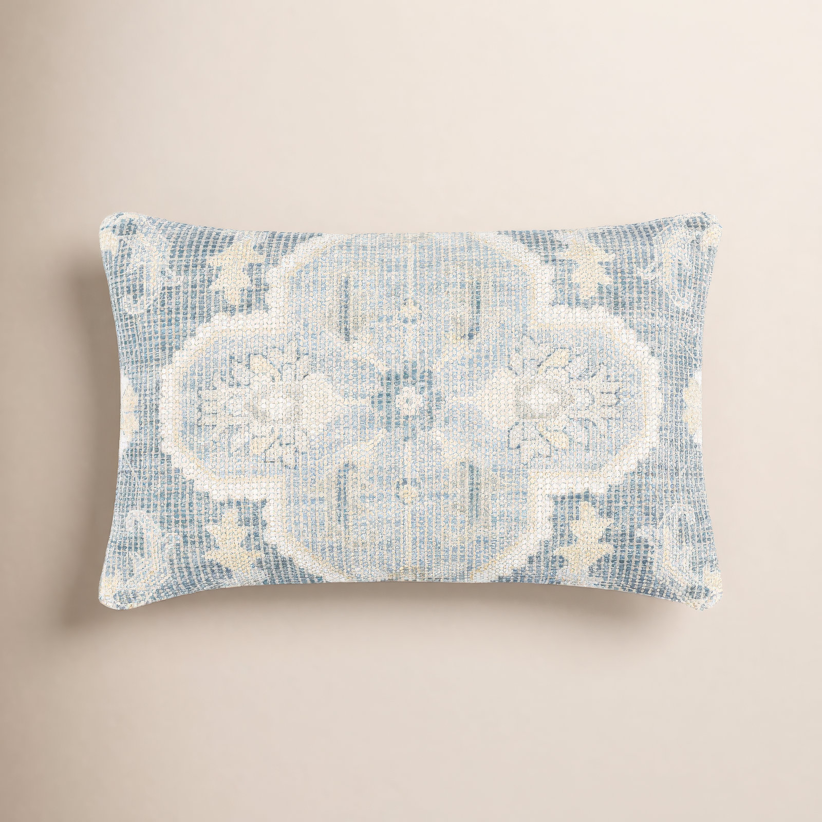 Alain Floral Cotton Lumbar Pillow Cover, Pillow Cover Only - No Insert