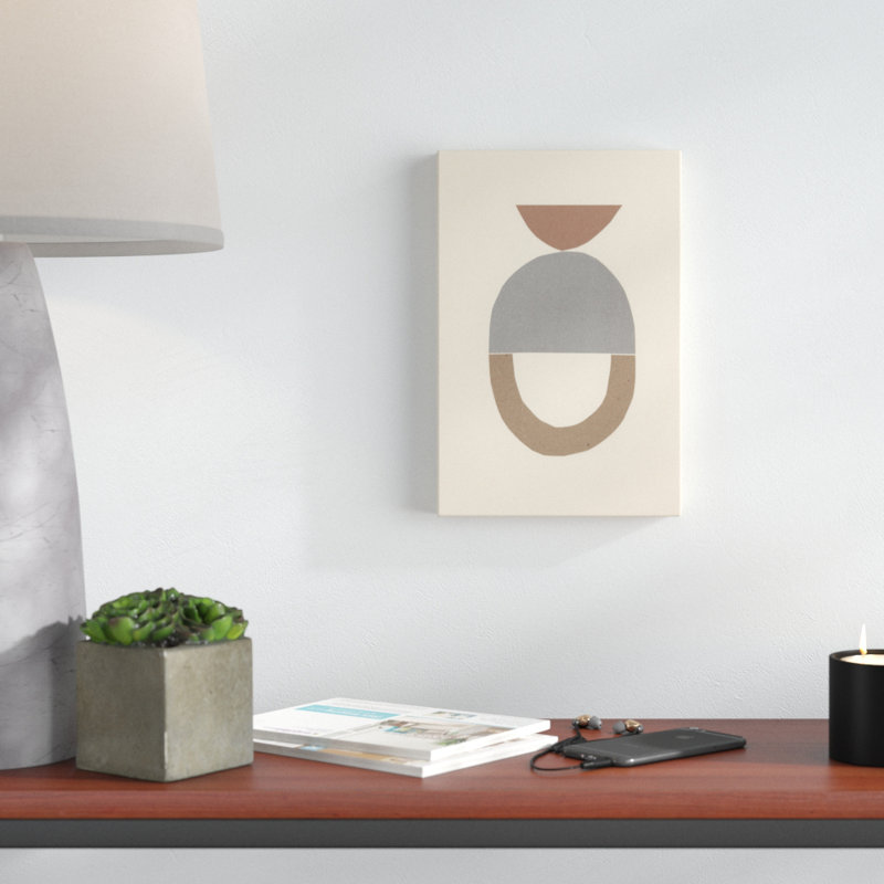 Neutral Sculpt III by Renée W. Stramel - Print on Canvas, 30cm H x 20cm W, Wrapped Canvas