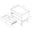 54.8cm W Manufactured Wood Bedside Table