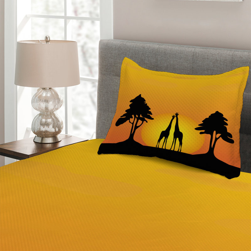 Rustic Polyester Coverlet, Twin Bedspread + 1 Sham