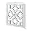 Geometric Mirrored Wall Art for Living Room, 40x40cm Modern Home Decor Wall Mounted Clear Mirror Glass Wall Art for Hallway & Bedroom