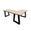 L-Shaped Solid Wood Top Writing Desk-93705914-87117371