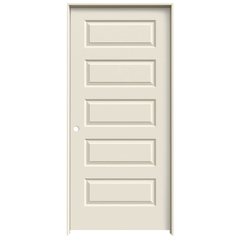 Porte standard en bois manufacturé à panneau, 36 po x 80 po, Côté droit