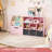 58" Oversized Kids Toy Organizers and Storage, 31"High 9 Cube Storage Organizer with Rolling Drawer & Bins, wooden Multilayer Toy Chest Storage Bookcase for Playroom/Nursery/Bedroom/Toy Room-1704355335-1704355333