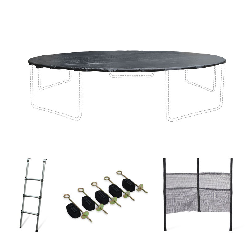 Freeport Park Munich Polypropylene Plastic Net & Pad Combo Compatible With 15cm Round Trampoline