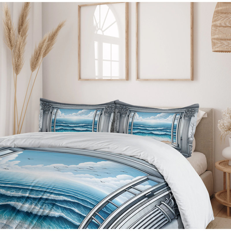 Ocean Duvet Cover, King Duvet Cover + 2 Standard Shams