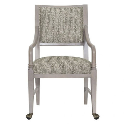 Big Sur Solid Wood Arm Chair with 4 Casters