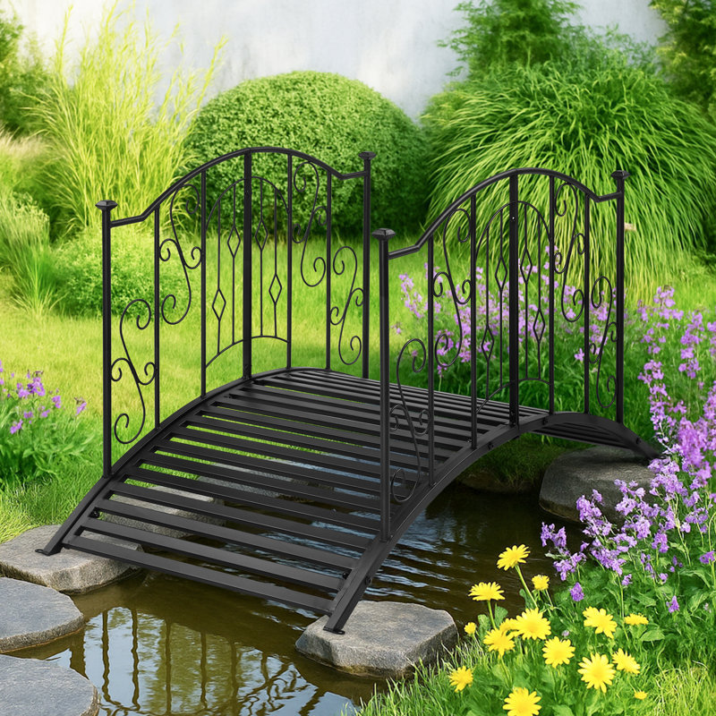 Décoration extérieure pont de jardin en fer 4 pi