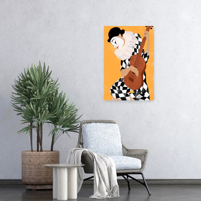 Art contemporain contemporain abstrait coloré, H 24 po x l 16 po