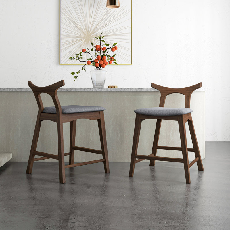 Ensemble de 2 chaises de bar Hester