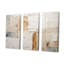 Ensemble d'art sur toile scandinave beige et doré minimalisme scandinave III-107745747-107745750