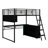 Aryela Metal Loft Bed With LED, Desk