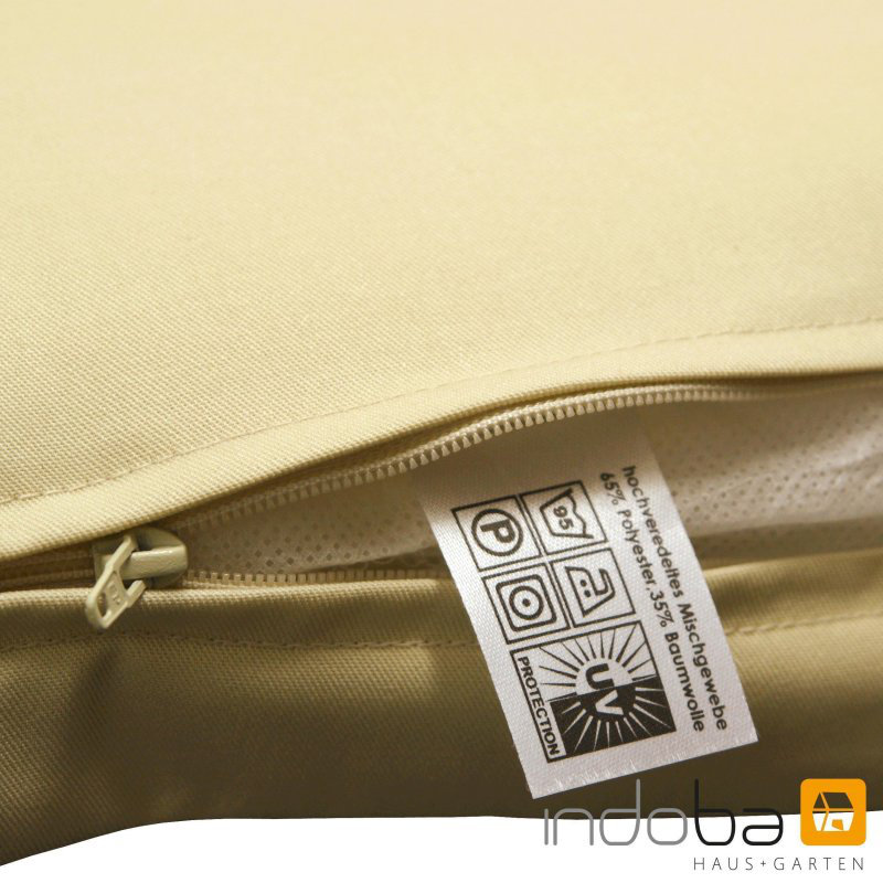 Premium Dining Chair Cushion, 9cm H x 50cm W x 120cm D, Cream