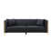 Dreiling 77.6"W Faux Leather Tuxedo Arm Sofa