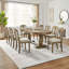 Table de salle à manger extensible 94,06 "Mid-Century Modern pour 6 personnes-1622110342