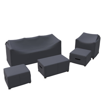 Romin Outdoor Conversation Set Group Seating Patio Furniture Covers