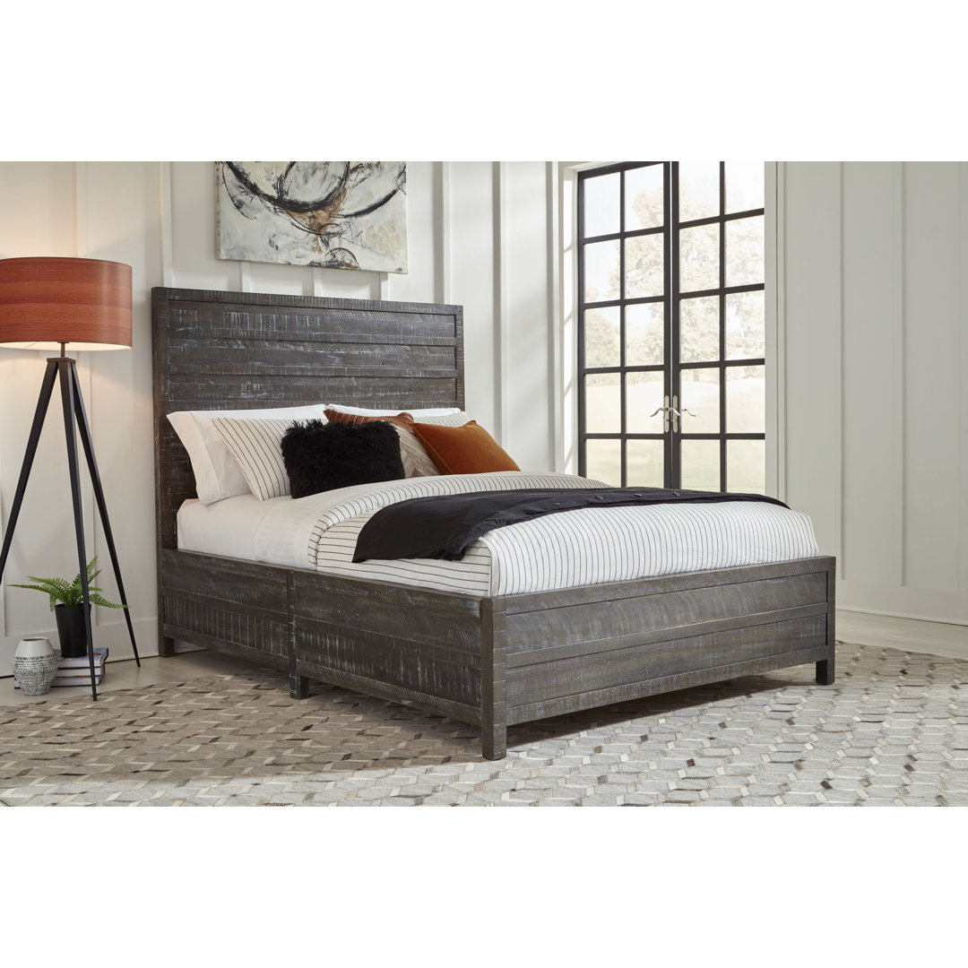 Randal Solid Wood Standard Bed Canora Grey 