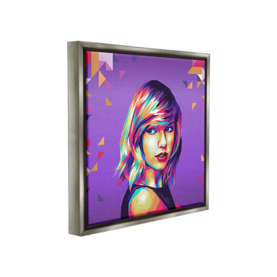 "Pop Icon On Purple" par Birch & Ink sur toile