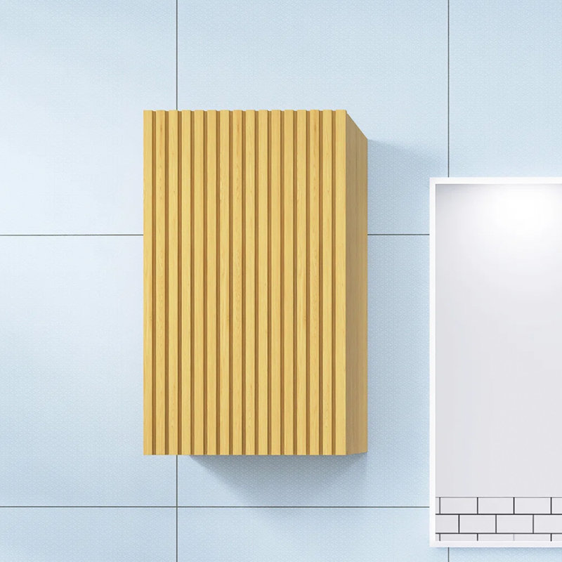 14 po X P 12 po P x 24 po Armoire à linge en contreplaqué de chêne clair H