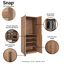 Armoire-penderie autoportante moderne avec tiges suspendues, tablettes à chaussures et tablettes basiques Lee-975846646