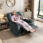Fauteuil manuel surdimensionné chauffant de 41,34 po Foyil-88113682