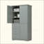 Armoire de rangement avec portes pour salle de bain / bureau, trois tiroirs-2125322402