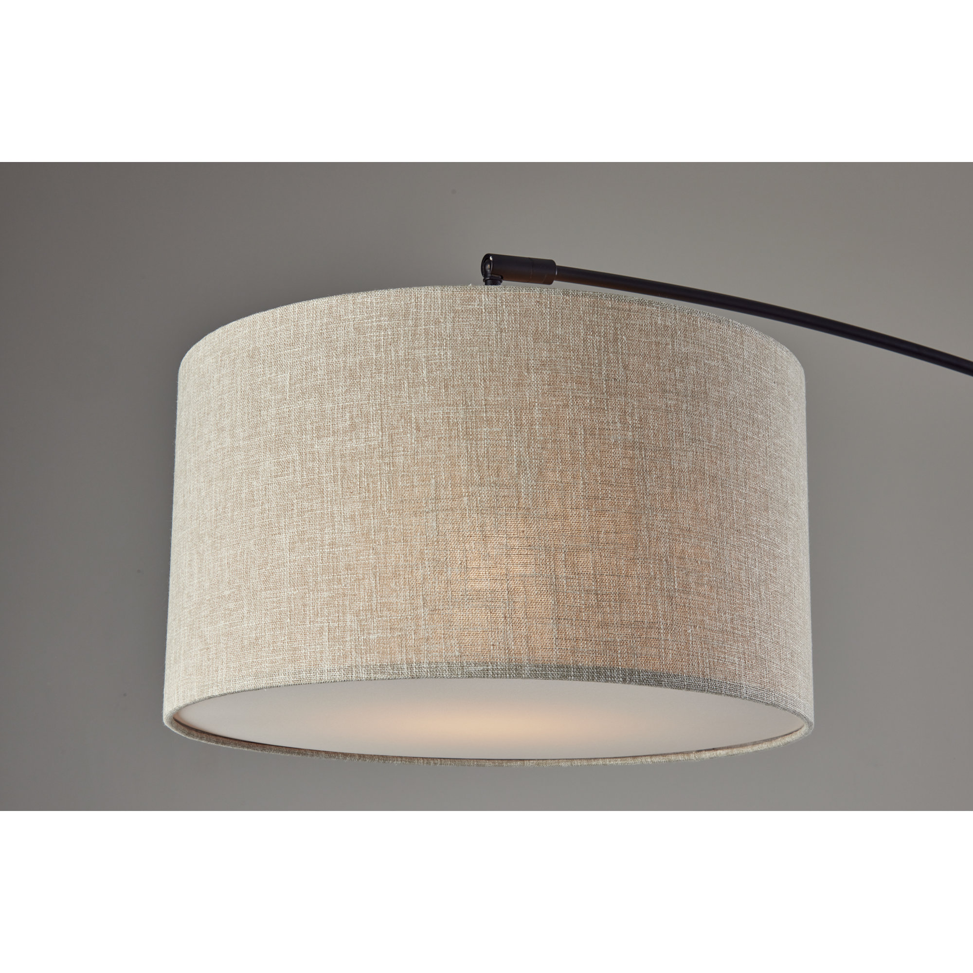 Kata 81'' Floor Lamp, Black, Beige