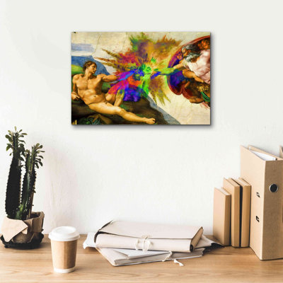 «Bay Isle Home™», Michelangelo, création d'Adam coloré I «par Epic Art Portfolio, art mural sur toile
