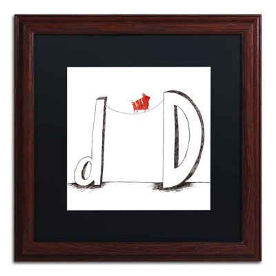 «D is for Dog» par Carla Martell, art encadré