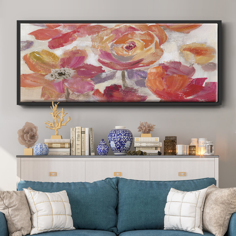 Fancy Free- Framed Canvas, 20" H x 50" W