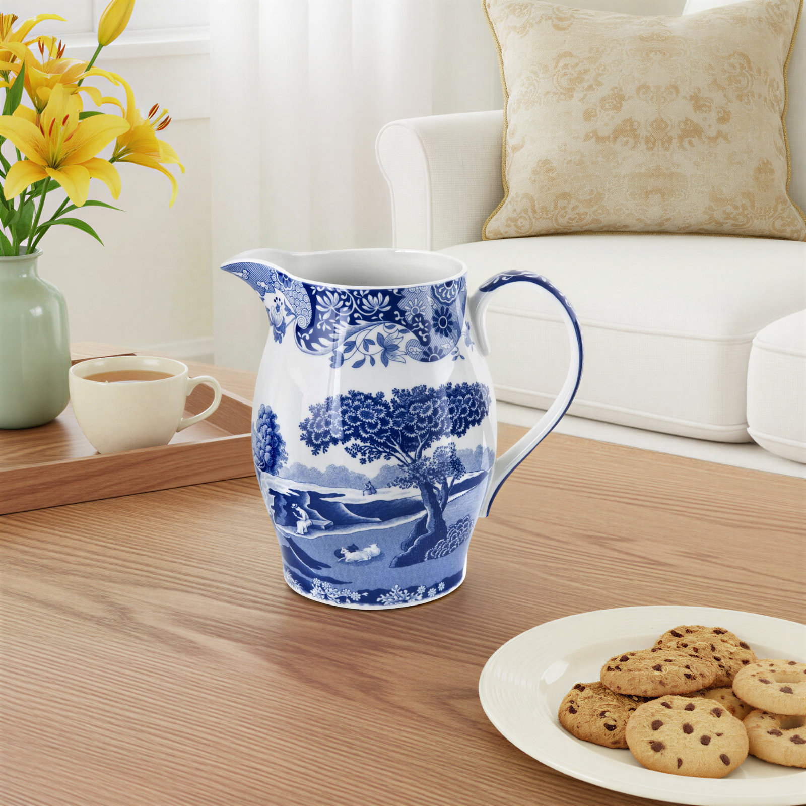 Spode Blue Italian Pitcher